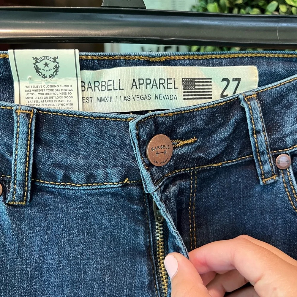 NWT Barbell Apparel bootcut athletic fit jeans size 27 - Picture 5 of 12